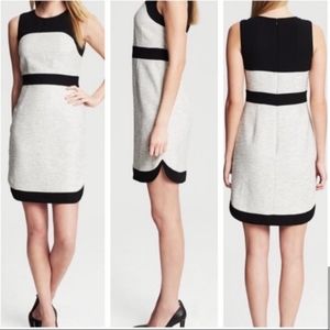 Banana Republic Women's Tweed Grey and Black Dress